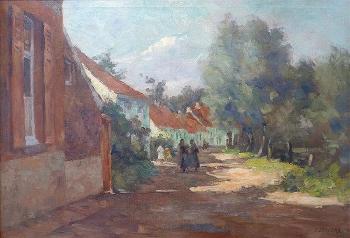 Ruelle de village à St-Amand, Escaut by 
																	Felix Eyskens