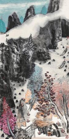 Mountainal Scenery by 
																	 Yao Mingjing