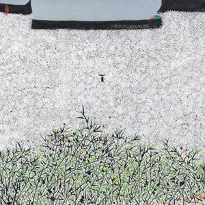 Swallows Flying into the Front Yard by 
																	 Qiao Shiguang