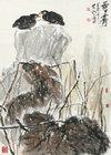 Mynah Birds and Lotus by 
																	 Jiang Pin