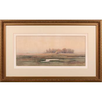 Landscape of a Fen by 
																			Samuel Peter Rolt Triscott