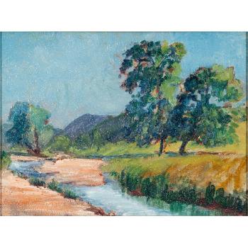 Landscape with Stream by 
																			Anna Marie Valentien
