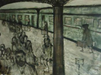 Le gare Montparnasse by 
																	Rene Galant