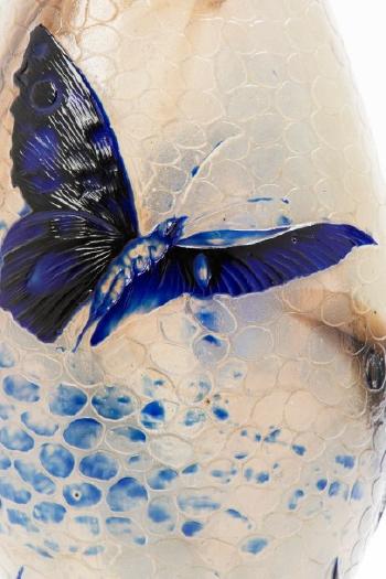 Iris d'eau vase by 
																			Alphonse Reyen