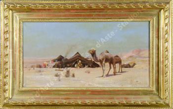 Accampamento nel deserto by 
																			Paul Leon Gagneau
