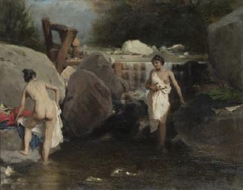 Bagno alla fonte by 
																	Eleuterio Pagliano