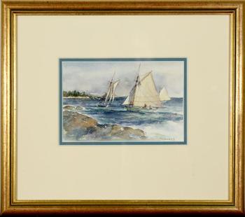 Shore Fishermen by 
																			Donald W Demers