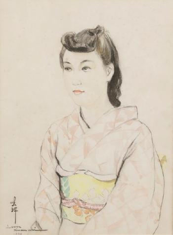 Femme au kimono by 
																	 Luong Xuan Nhi