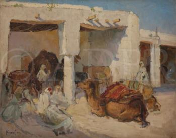 Tunisie, bédouins au repos by 
																	Marie Nivoulies