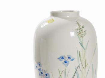 Large Floor Vase 'Atrium' with Marshland Flowers by 
																			Else Mockel