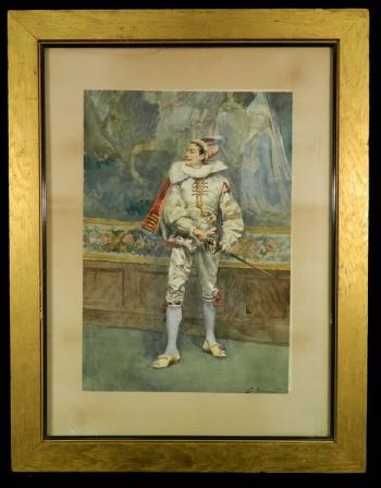 Portrait of cavalier by 
																			Edoardo Navone
