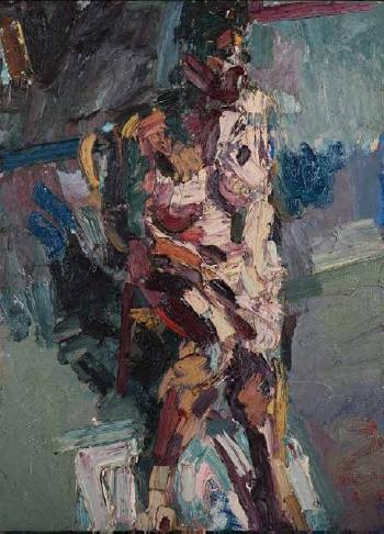 Jo, Seated Nude by 
																	George Rowlett