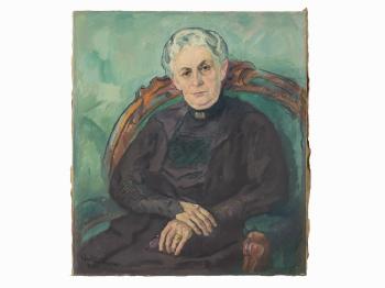 Portrait Minna Roeber by 
																			Johann Walter-Kurau