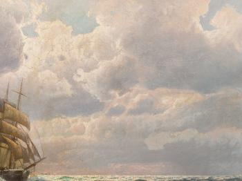 Barque On Sea by 
																			Wilhelm Muller-Brieghel