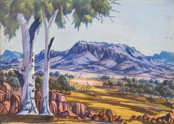 Central Australian landscape by 
																	Benjamin Landara