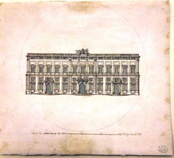Ansicht des Palazzo della Consulta (italienisches Verfassungsgericht), Rom by 
																	Ferdinand Fuga