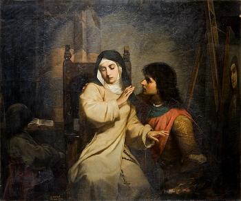 Filippo Lippi seduce la monaca Lucrezia Buti by 
																			Antonio Zona