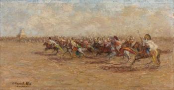 Charge de cavalerie orientale by 
																	Micheline Cannaut-Utz