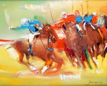 Les joueurs de polo by 
																	Christian Jaureguy