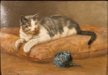 Study of a cat by 
																			John Henry Dolph