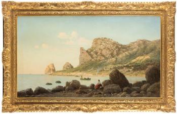 A Rest by the Sea, 1894 by 
																			Gavril Kondratenko