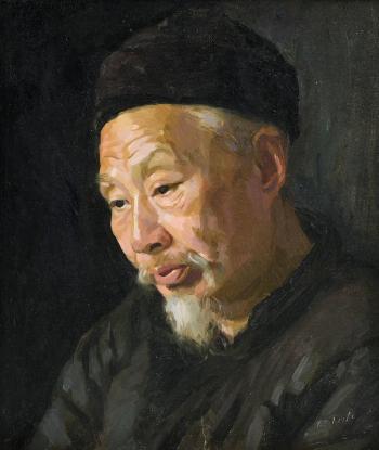 Drei Portraits von Chinesen by 
																			Laszlo Tatz