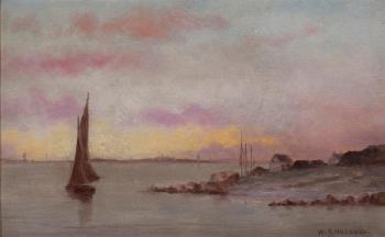 Sailing along the shore by 
																			William Formby Halsall