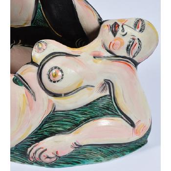 Untitled (Man and Woman Envelope Vessel) by 
																			Akio Takamori