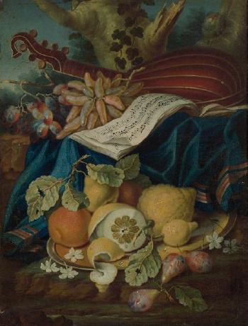 Composition aux cédrats, à la viole et aux fruits by 
																			Maximilian Pfeiler