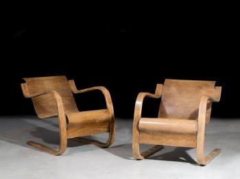 Fauteuils mod 42 dits Cantilevered chair by 
																	 Artek