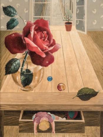 Rose dans un intérieur by 
																	Rotislaw Racoff