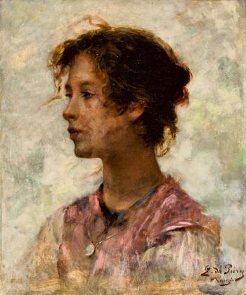 Portrait D'une Jeune Fille by 
																	Edmond-Jean de Pury