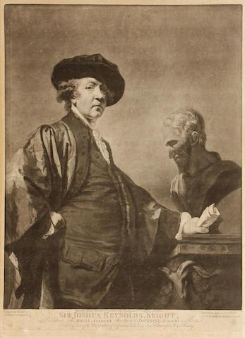 Sir Joshua Reynolds, Knight  (C.S., R. 110; W. 105) by 
																	Valentine Green