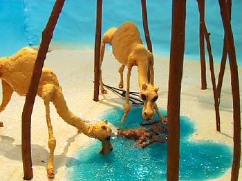 Camels Drink Water by 
																			Nathalie Djurberg