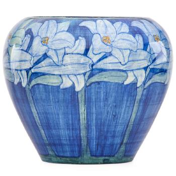 Early vase with day lilies by 
																			Harriet C Joor