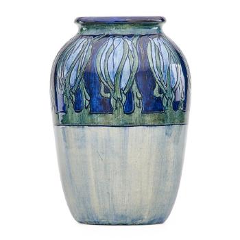 Early vase with cereus flowers by 
																			Roberta B Kennon