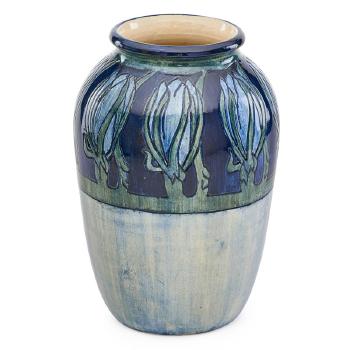 Early vase with cereus flowers by 
																			Roberta B Kennon