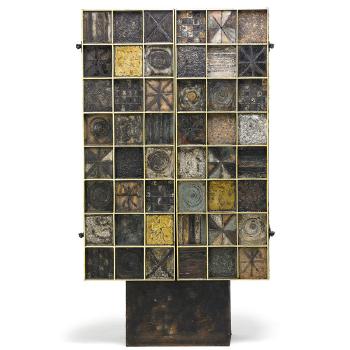 Custom-made Sculpture Front cabinet by 
																			Dorsey Reading
