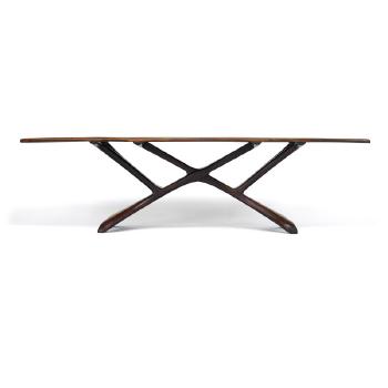 Dining table with reticulated base by 
																			Wharton Esherick