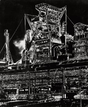 Ironworks, Mülheim-meiderich (Solarisation) by 
																	Hartmut Zickmantel