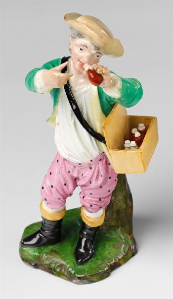 A theriac merchant by 
																	 Hochst Porcelain