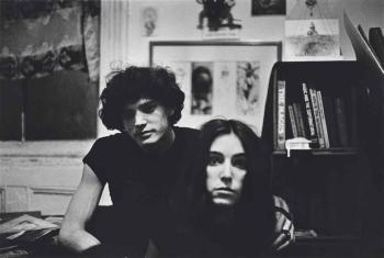 Robert Mapplethorpe and Patti Smith, Brooklyn, New York, 1968 by 
																	Lloyd Ziff