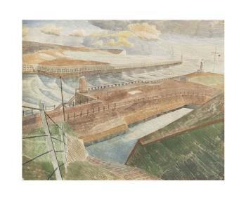 September: 7pm (Newhaven) by 
																	Edward Bawden