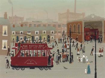 The Tram to Hollinwood by 
																	Helen Bradley