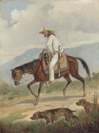 An estate manager riding out, Cuba by 
																	Victor Patricio Landaluze