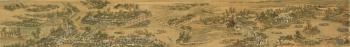 The Kangxi Emperor's Southern inspection tour, Section of Scroll VI: from The town of Benniu to The City of Changzhou on The Grand Canal by 
																	 Wang Hui