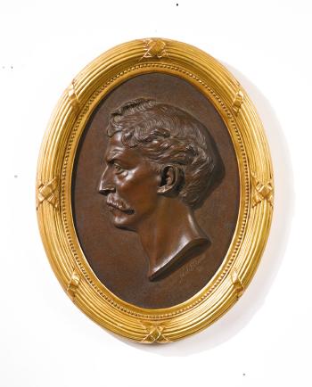 An American Portrait Medallion by 
																	Henry Jackson Ellicott