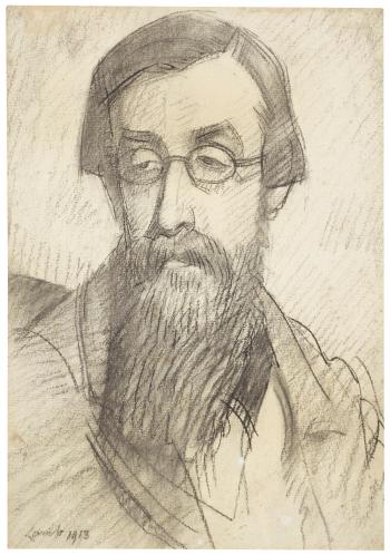 Study for Portrait of Lytton Strachey by 
																	Henry Lamb