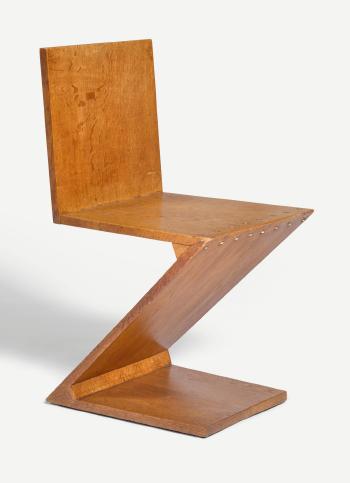 'Zig Zag' Chair by 
																	Gerard Van de Groenekan