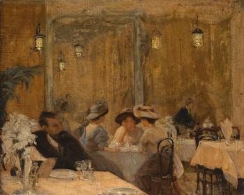 The Café Royal by 
																	Hilda Fearon